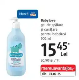 DM Babylove gel de spălare și curățare pentru bebeluși Ofertă