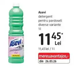 DM Asevi detergent pentru pardoseli diverse variante Ofertă