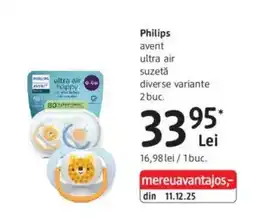 DM Philips avent ultra air suzetă Ofertă