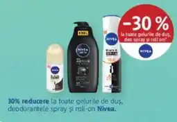 DM Nivea geluri de duș, deodorante spray și roll-on Ofertă
