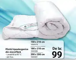 Selgros Pilotă hipoalergenice din microfibră Ofertă