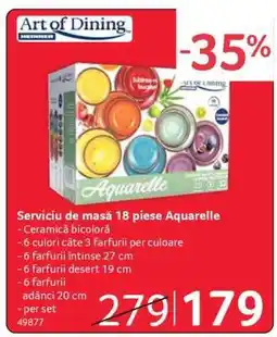 Selgros Serviciu de masă 18 piese Aquarelle Ofertă