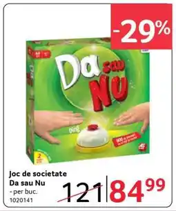 Selgros Joc de societate DA sau NU Ofertă