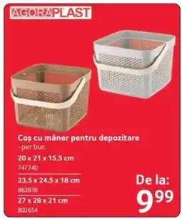 Selgros Coș cu mâner pentru depozitare Ofertă