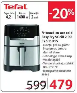 Selgros Friteuză cu aer cald Easy Fry & Grill 2 în 1 EY505D15 Ofertă
