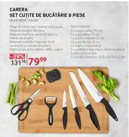 Selgros CARERA SET CUȚITE DE BUCĂTĂRIE 8 PIESE Ofertă