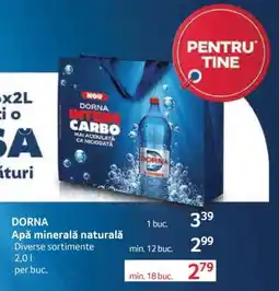 Selgros DORNA Apă minerală naturală Ofertă