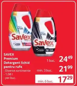 Selgros SAVEX Premium Detergent lichid pentru rufe Ofertă