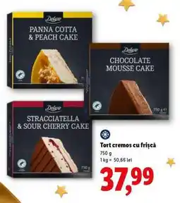 Lidl Tort cremos cu frișcă Ofertă