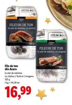 Lidl File de ton din Azore Ofertă