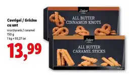 Lidl Covrigei / Grisine cu unt Ofertă
