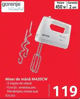 Selgros gorenje mixer de mână m420cw Ofertă