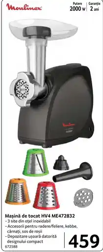 Selgros Moulinex mașină de tocat hv4 me472832 Ofertă