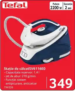 Selgros Tefal stație de călcat sv6116e0 Ofertă