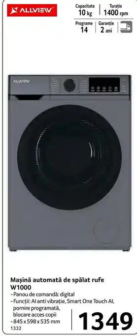 Allview mașină automată de spălat rufe W1000