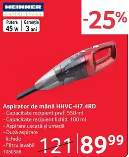 Selgros Heinner aspirator de mână hhvc-h7.4rd Ofertă