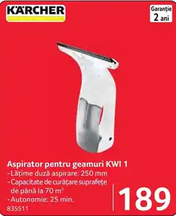 Selgros Karcher aspirator pentru geamuri KWI 1 Ofertă