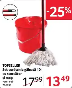 Selgros Topseller set curățenie găleată 10 l cu storcător și mop Ofertă