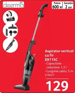 Selgros Deerma aspirator vertical cu fir DX115C Ofertă