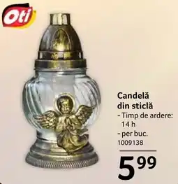 Selgros Oti Candelă din sticlă Ofertă