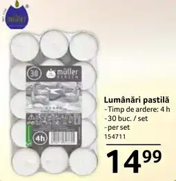 Selgros muller lumânări pastilă Ofertă