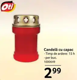 Selgros Oti Candelă cu capac Ofertă