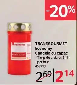 Selgros Transgourmet Economy Candelă cu capac Ofertă