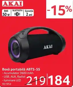 Selgros Akai boxă portabilă ABTS-55 Ofertă