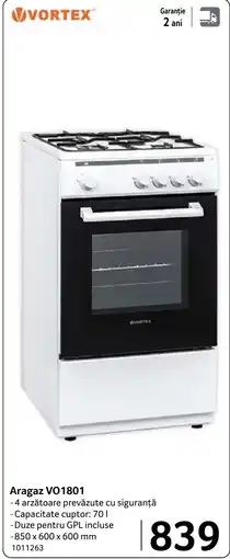 Selgros Vortex aragaz vo1801 Ofertă