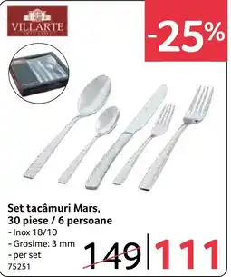 Selgros Villarte set tacâmuri mars Ofertă