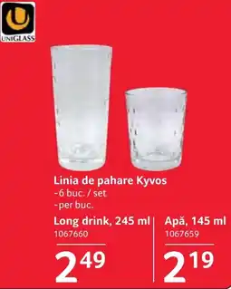 Selgros Uniglass linia de pahare kyvos Ofertă