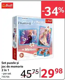 Selgros Trefl set puzzle și joc de memorie 2 în 1 Ofertă