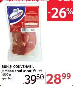 Selgros Bun și convenabil jambon crud uscat, feliat Ofertă