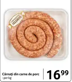 Selgros Selgros cârnați din carne de porc Ofertă