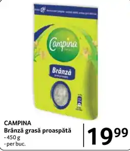 Selgros Campina brânză grasă proaspătă Ofertă