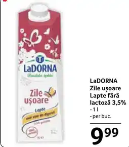 Selgros Ladorna zile usoare lapte fara lactoza 3,5% Ofertă