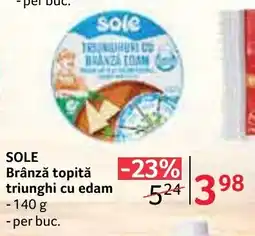 Selgros Sole brânză topită triunghi cu edam Ofertă