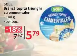 Selgros Sole brânză topită triunghi cu emmentaler Ofertă
