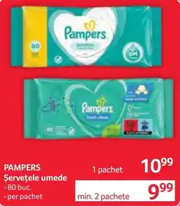 Selgros Pampers șervețele umede Ofertă