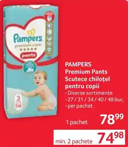 Selgros Pampers premium pants scutece chiloțel pentru copii Ofertă