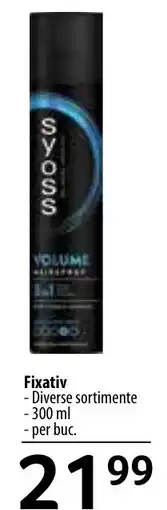 Selgros Syoss volume hairspray Ofertă
