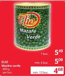 Selgros Elio mazăre verde Ofertă