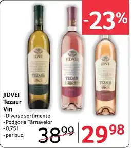 Selgros Jidvei tezaur vin Ofertă