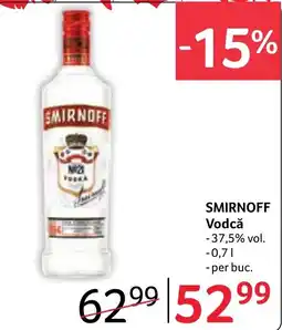 Selgros Smirnoff Vodcă Ofertă
