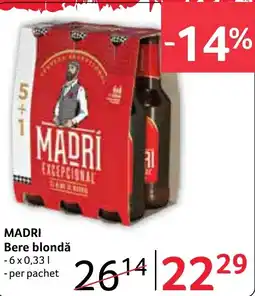 Selgros Madri bere blondă Ofertă
