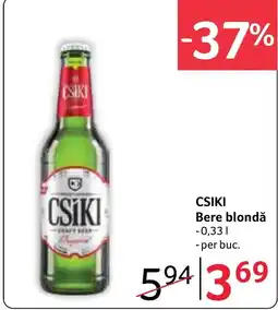 Selgros Csiki bere blondă Ofertă