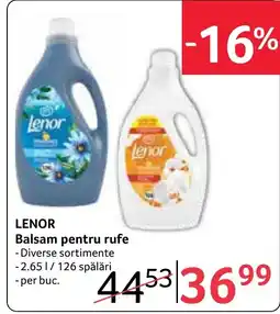 Selgros Lenor balsam pentru rufe Ofertă