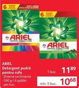 Selgros Ariel detergent pudră pentru rufe Ofertă