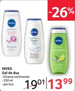 Selgros Nivea gel de duș Ofertă