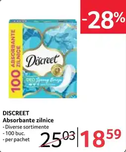 Selgros Discreet absorbante zilnice Ofertă